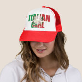 Italienisches Mädchen Truckerkappe (Beispiel)