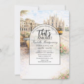 Italienisches Mailand That's Amore Brautparty Einladung (Vorderseite)