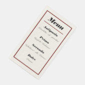 Italienisches Menü Abendessen Napkins Serviette (Ecke)