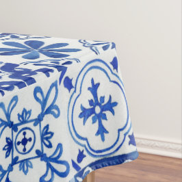 Italienisches Mittelmeer Blau, Weiß und Gelb Muste Tischdecke