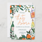 Italienisches Mittelmeer Lemon White Wedding Einladung (Vorderseite)