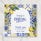 Italienisches Mosaik-Brautparty Geschenkanhänger (Vorderseite)