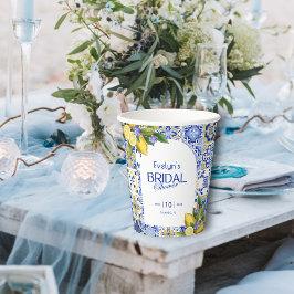 Italienisches Mosaik-Brautparty Pappbecher