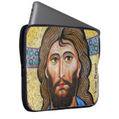 Italienisches Mosaik Jesus Christus Gewohnter Prie Laptopschutzhülle (Vorne Rechts)