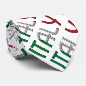 Italienisches Muster für Flaggenfarben Krawatte (Gerollt)