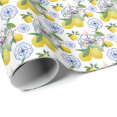 Italienisches Muster für Wasserfarben Geschenkpapier (Rolleneckpunkt)