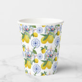 Italienisches Muster für Wasserfarben Pappbecher (Vorderseite)