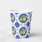 Italienisches Muster für Wasserfarben Pappbecher (Rückseite)