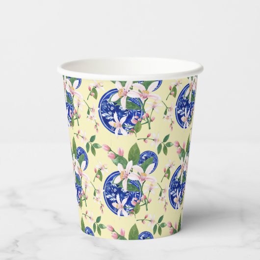 Italienisches Muster für Wasserfarben Pappbecher (Rückseite)