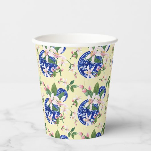 Italienisches Muster für Wasserfarben Pappbecher (Vorderseite)