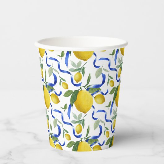 Italienisches Muster für Wasserfarben Pappbecher (Vorderseite)