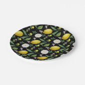 Italienisches Muster für Wasserfarben Pappteller (Schrägansicht)