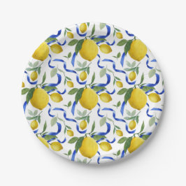 Italienisches Muster für Wasserfarben Pappteller