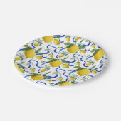 Italienisches Muster für Wasserfarben Pappteller (Schrägansicht)