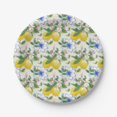 Italienisches Muster für Wasserfarben Pappteller (Vorderseite)