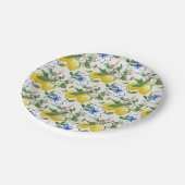 Italienisches Muster für Wasserfarben Pappteller (Schrägansicht)