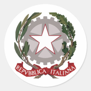 Italienisches nationales Emblem Runder Aufkleber