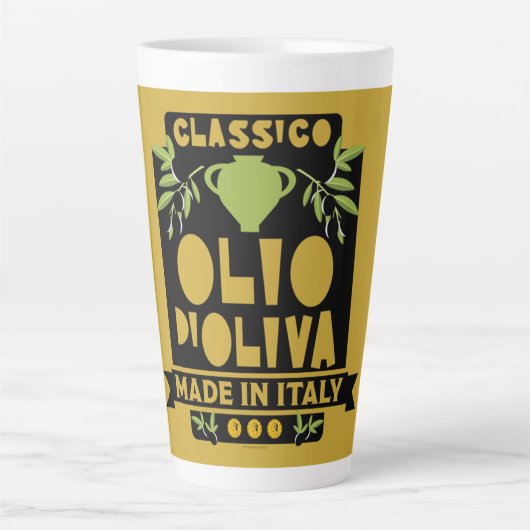 Italienisches Olivenöl Kochen Milchtasse (Vorderseite)