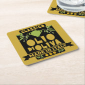 Italienisches Olivenöl Kochen Rechteckiger Pappuntersetzer (angewinkelt)