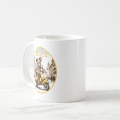 Italienisches Paar auf Roller Kaffeetasse (Vorderseite Links)
