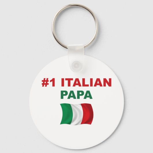 Italienisches Papa #1 Schlüsselanhänger (Vorderseite)