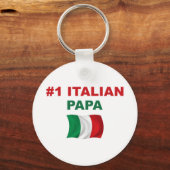Italienisches Papa #1 Schlüsselanhänger (Vorderseite)