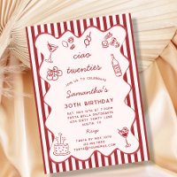 Italienisches Pasta Dinner Party 30. Geburtstag