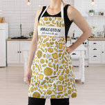 Italienisches Pasta Restaurant, Koch Nonna Custom  Schürze<br><div class="desc">Spaß Schürze mit handgezeichneten Nudeln und zwei Textzeilen. Fügen Sie den Namen einer Person, den Namen Ihrer Nonna, den Namen des Restaurants, Cafés oder Shops hinzu oder löschen Sie den Text und das Rechteck und verwenden Sie einfach das Muster. Ideal für italienische Restaurants, aufstrebende Koch, Geburtstagsfeiern, besondere Veranstaltungen, Caterer, Gastgeber/Gastgeber...</div>