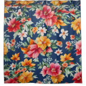 Italienisches Phantastisches Sommerlicht-Blumenmus Duschvorhang (Vorderseite)