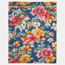 Italienisches Phantastisches Sommerlicht-Blumenmus Fleecedecke