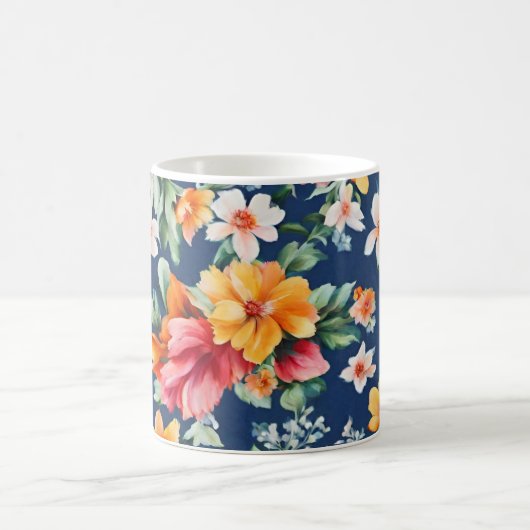 Italienisches Phantastisches Sommerlicht-Blumenmus Kaffeetasse (Mittel)