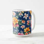Italienisches Phantastisches Sommerlicht-Blumenmus Kaffeetasse (VorderseiteRechts)