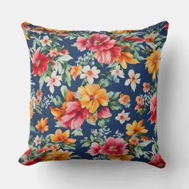 Italienisches Phantastisches Sommerlicht-Blumenmus Kissen