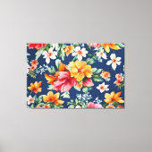 Italienisches Phantastisches Sommerlicht-Blumenmus Leinwanddruck (Vorderseite)