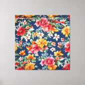 Italienisches Phantastisches Sommerlicht-Blumenmus Leinwanddruck (Vorderseite)