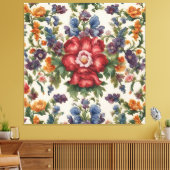 Italienisches Phantastisches Sommerlicht-Blumenmus Leinwanddruck (Insitu (Wohnzimmer))