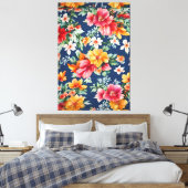 Italienisches Phantastisches Sommerlicht-Blumenmus Leinwanddruck (Insitu (Schlafzimmer))