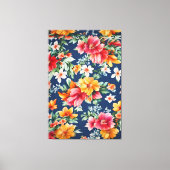 Italienisches Phantastisches Sommerlicht-Blumenmus Leinwanddruck (Vorderseite)