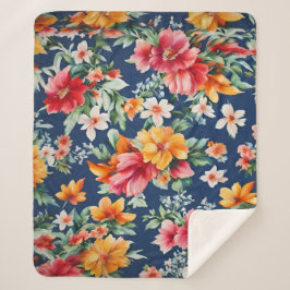 Italienisches Phantastisches Sommerlicht-Blumenmus Sherpadecke