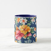 Italienisches Phantastisches Sommerlicht-Blumenmus Tasse (Zentrum)