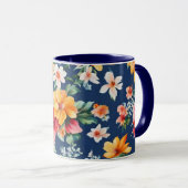 Italienisches Phantastisches Sommerlicht-Blumenmus Tasse (VorderseiteRechts)