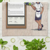 Italienisches Pilz und Spinach Recipe Küchentuch (Gefaltet)