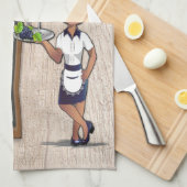 Italienisches Pilz und Spinach Recipe Küchentuch (Viertel Falte)