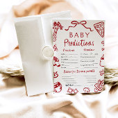 Italienisches Pizza Baby Prediction Game Einladung