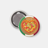 Italienisches Pizza Magnet (Vorderseite/Rückseite)