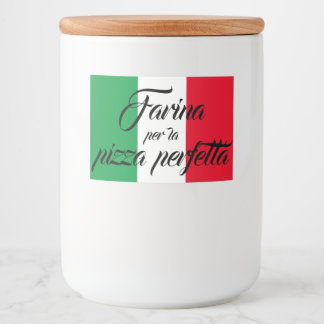 Italienisches Pizza Mehl Jar Label - Pizza Koch pr Lebensmitteletikett