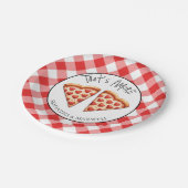 Italienisches Pizza Party Tableware Pappteller (Schrägansicht)