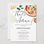 Italienisches Pizza Probe Dinner Lässig Das ist no Einladung (Vorderseite)