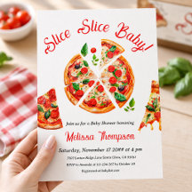 Italienisches Pizza-Stück im Hinterhof - Baby-Part