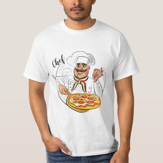 Italienisches Pizzabäcker-Shirt T-Shirt (Vorderseite)